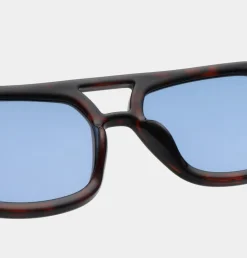 Kaya Solbriller, Demi Tortoise (Blue Lens)