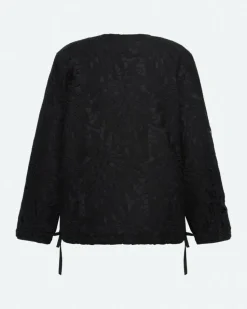 Kaylie Broderie Jakke, Black, 42
