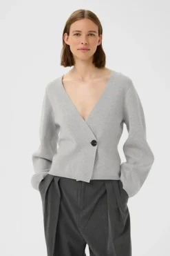 KayllaIW Cardigan, Granite Melange, XL