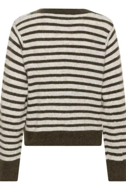 KBNoabelle Cardigan, Chocolate Chip Melange Stripe, XXL