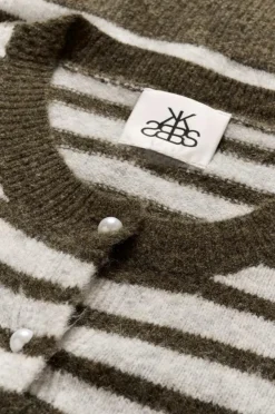 KBNoabelle Cardigan, Chocolate Chip Melange Stripe, XXL