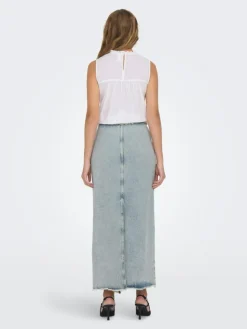 Khloe Denimnederdel, Light Blue Denim, XS