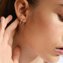 Kleopratra Large Øreringe, Gold Plated