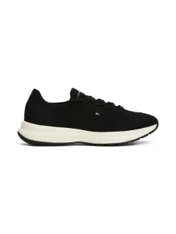 Knit Runner Sneakers, Black, 39