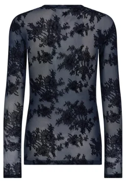 Lace Bluse, Navy, S
