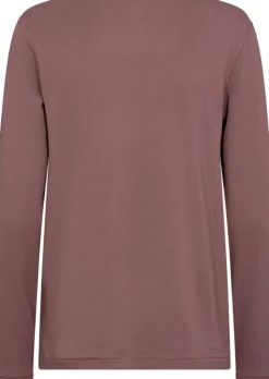 Langærmet T-shirt, Rose, S