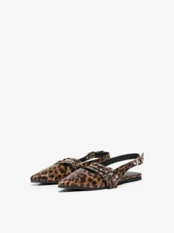 Laura Slingback Ballerinasko, Beige Leo, 40