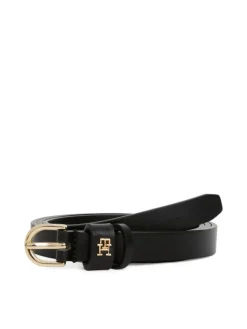 Læder Bælte, Black, 85 cm