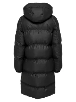 Lea Rain Puffer Frakke, Black, XL