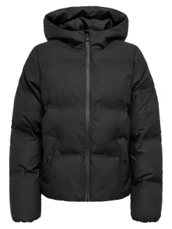 Lea Rain Pufferjakke, Black, L