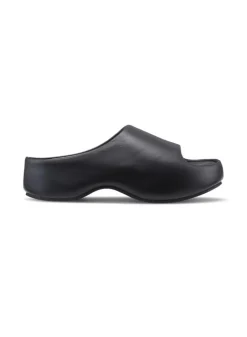 Leather Clogs, Black, 41