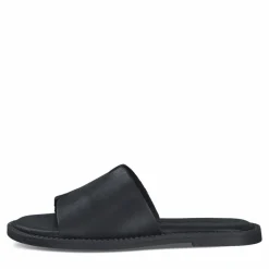Leather Slippers, Black, 37