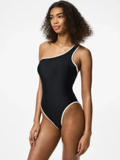 Leja Open Back Badedragt, Cloud Dancer Black, XS