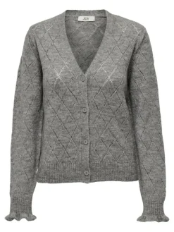 Letty Cardigan, Light Grey Melange, XL
