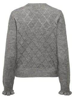 Letty Cardigan, Light Grey Melange, XL