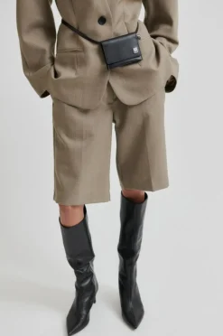 Levelup Tailored Shorts, Mid Brown Melange, M