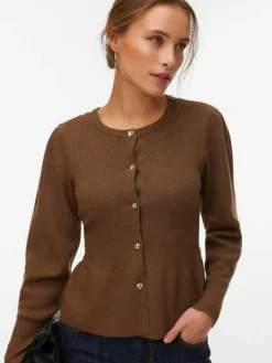 Light Fitted Cardigan, Carafe, XL