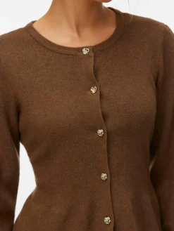 Light Fitted Cardigan, Carafe, XL