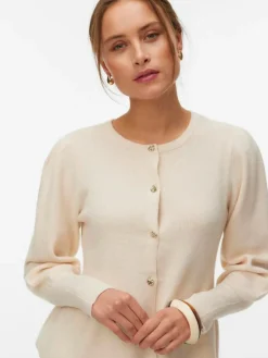 Light Fitted Cardigan, Eggnog, XL