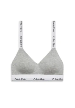 Lightly Lined Bralette, Grey Heather M