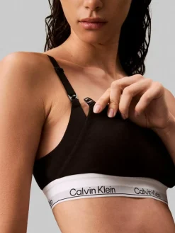 Lightly Lined Maternity Bralette, Black, XS