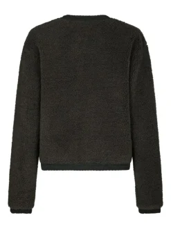 Limo Fluffy Knit Cardigan, Antracit, 40