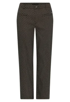 Lina Wide Leg Bukser, Bronze Pattern, 40