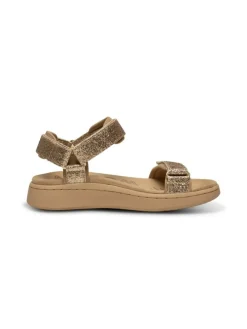 Line Glitter Sandaler, Coffee Cream, 42