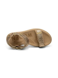 Line Glitter Sandaler, Coffee Cream, 42