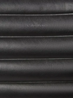 Line Quilt Medium Tote Taske, Black