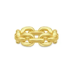 Link Chain Ring, Guld, 54