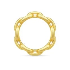 Link Chain Ring, Guld, 54