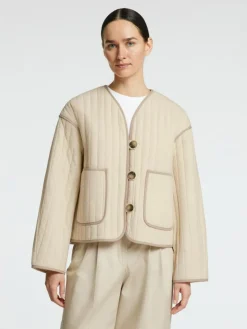 Linn Quiltet Jakke, Birch, 42