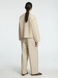 Linn Quiltet Jakke, Birch, 42