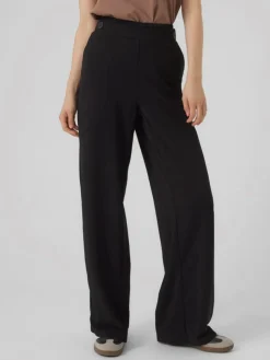 Liva Wide Bukser, Black, XS/L32