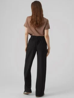 Liva Wide Bukser, Black, XS/L32