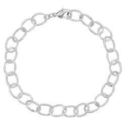 Lænke Armbånd, Silver Plated, 17 cm