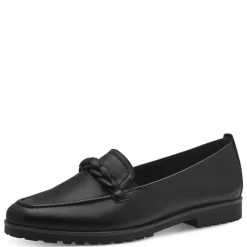 Loafers, Black Leather, 39