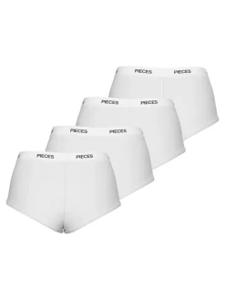 Logo Lady 4-pak Trusser, Bright White, XL