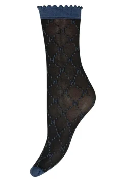 Logo Strømper, Navy Blue, One size