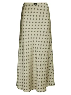 Lola Dotted Nederdel, Pistachio, 42