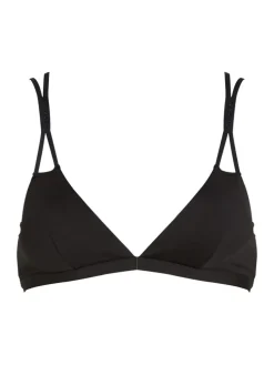 Longline Triangle Bikinitop, Black, L