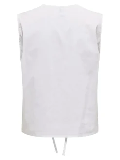 Lou Life Tie Vest, Bright White, L