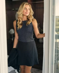 Loui Bedazzled Nederdel, Black, 34