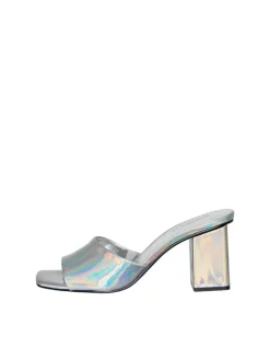 Louisa Metallic Sandaler, Silver Colour, 38