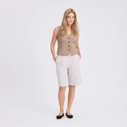 LouiseFV Shorts, Light Sand Stripe, M