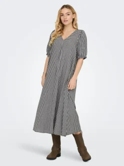 Lucas Midi Kjole, Black, XL