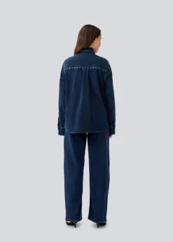LuccaMD Skjorte, Dark Indigo Denim, L