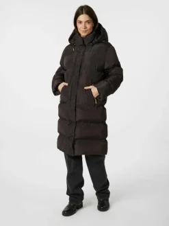 Lucette Puffer Jakke, Dark Brown, 36