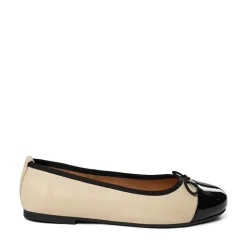 Lucy Ballerinasko, Beige/Black Patent, 37